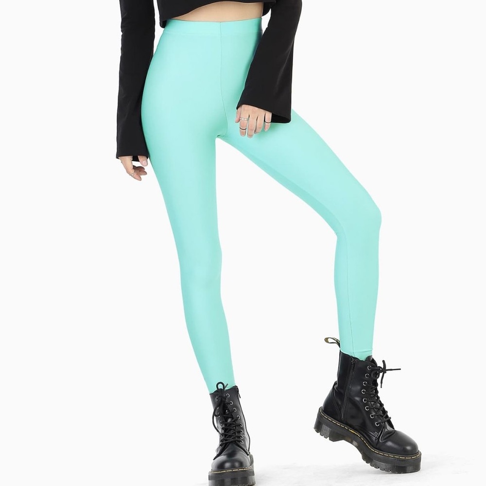 Blackmilk Aqua High Waist Leggings